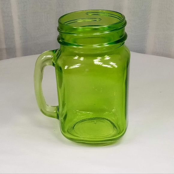 Green Handled 12oz Shooter Mason Jar - Picture 11 of 11